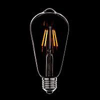 Купить Лампа светодиодная диммируемая E27 4W груша прозрачная 056-755