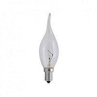 Купить Лампа накаливания E14 60W свеча на ветру прозрачная HL420-60WCL