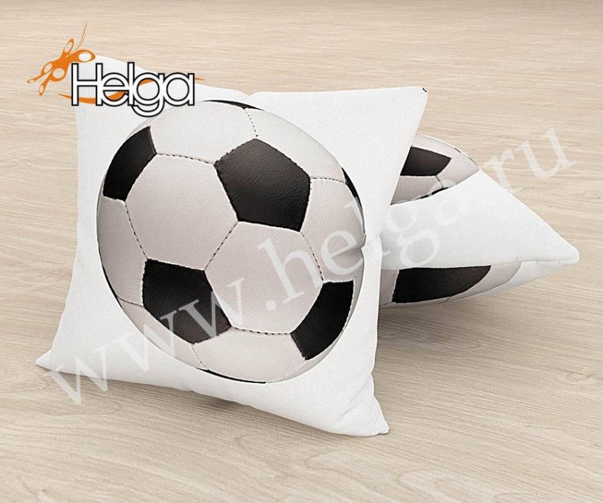 Подушка 3D с принтом Футбольный мяч