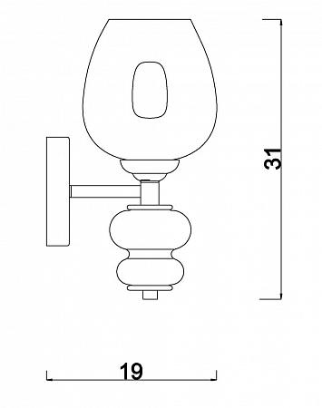 Купить Бра Vele Luce Nebulosa VL2103W01