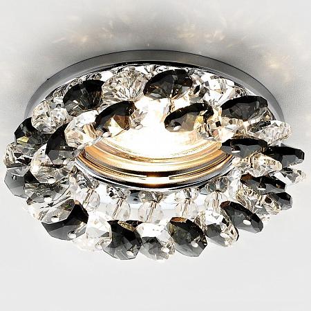 Купить Встраиваемый светильник Ambrella light Crystal K206 BK/CH