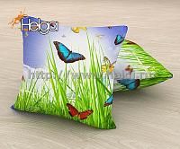Купить Бабочки на поляне арт.ТФП3352 (45х45-1шт) фотоподушка (подушка Оксфорд ТФП)