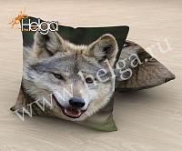 Купить Волк арт.ТФП3704 (45х45-1шт) фотоподушка (подушка Оксфорд ТФП)