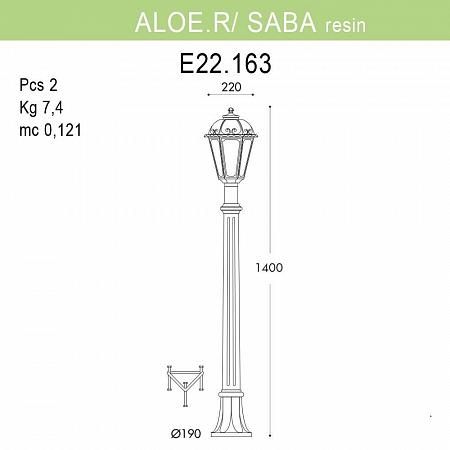 Купить Уличный светильник Fumagalli Aloe.R/Saba K22.163.000.BXF1R