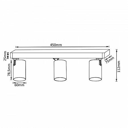 Купить Спот Crystal Lux CLT 017CW3 L450 BL