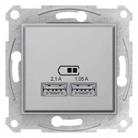 Купить Розетка компьютерная 2xUSB Schneider Electric Sedna 2,1A SDN2710260